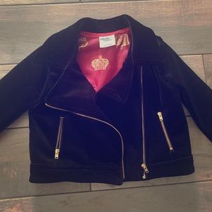 Velvety toddler jacket